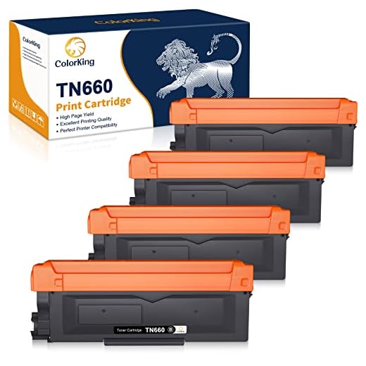 Colorking Compatible Toner Cartridge Replacement for Brother TN660 TN-660 TN630 TN-630 for Brother MFC-L2700DW HL-L2380DW HL-L2300D HL-L2320D DCP-L2540DW MFC-L2740DW Printer (4 High Yield Black)