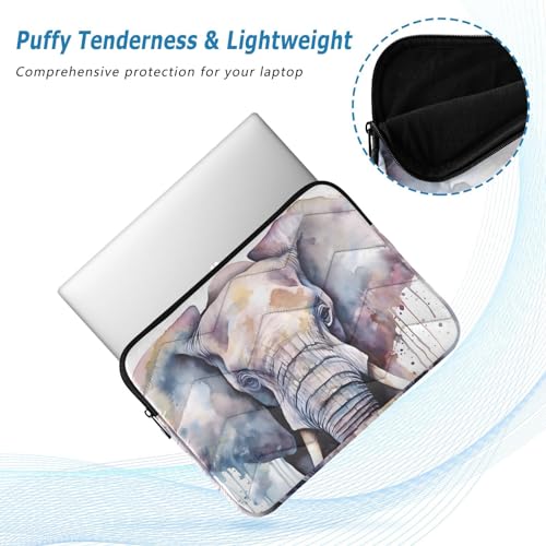 Funda para portátil acuarela elefante 13-14 pulgadas miniatura 5