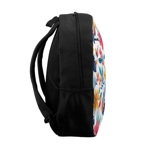 Sac à dos d'école pour enfants 3D fleurs 43 cm grande capacité