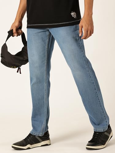 Image of Thomas Scott Men Mid Rise Clean Look Relaxed Fit Jeans