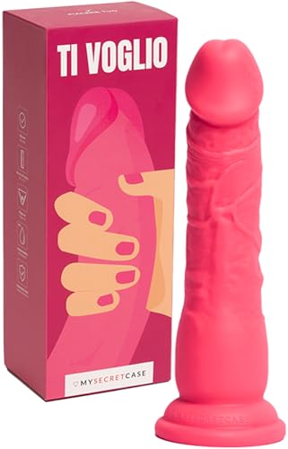 MySecretCase Fallo Realistico 19cm Sexytoysys Donna Squirting Dildo Realistico Dildo con Ventosa Potente Ideale per Strapon Anale e Piacere Hands-Free Pene di Gomma Morbido Versatili per Tutti