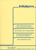 Terminology Work in Subject Fields: Third Infoterm Symposium. Engl./Franz. 3899133897 Book Cover