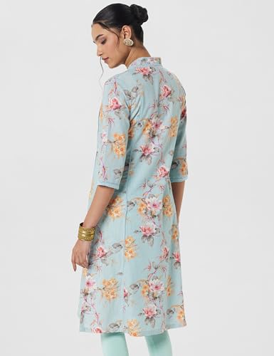 Image of BIBA Polyester Printed Straight Casual Kurtas