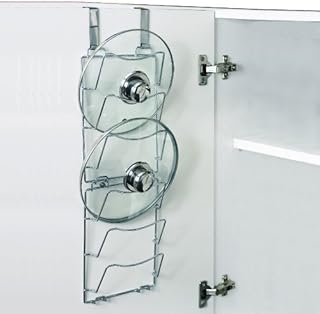 FunkyBuys Set Of 2 Over The Door Pan Lid Storage Racks
