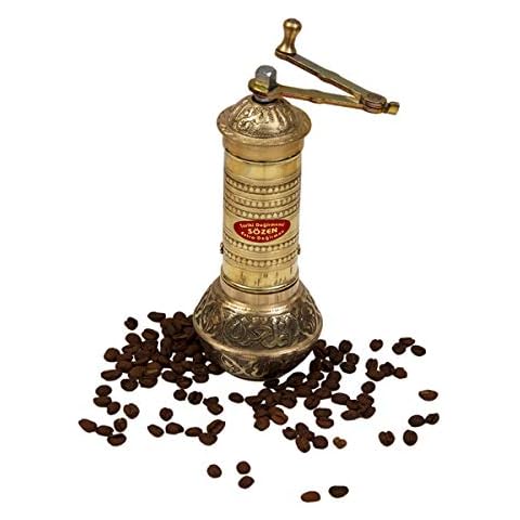 Handmade Manual Brass Coffee Mill Grinder Sozen Cover