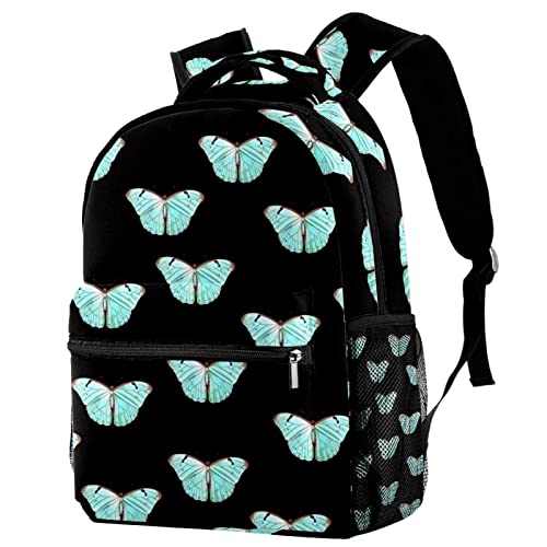 Sac à dos classique léger pour adolescentes avec motif papillon jaune style Couleur 10