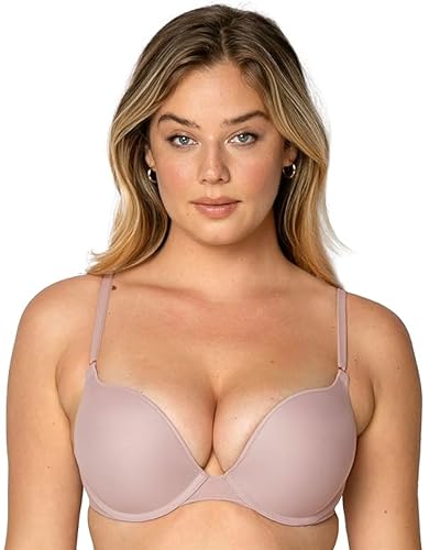 Smart & Sexy Women's Maximum Cleavage Underwire Push Up Bra Bark 38B