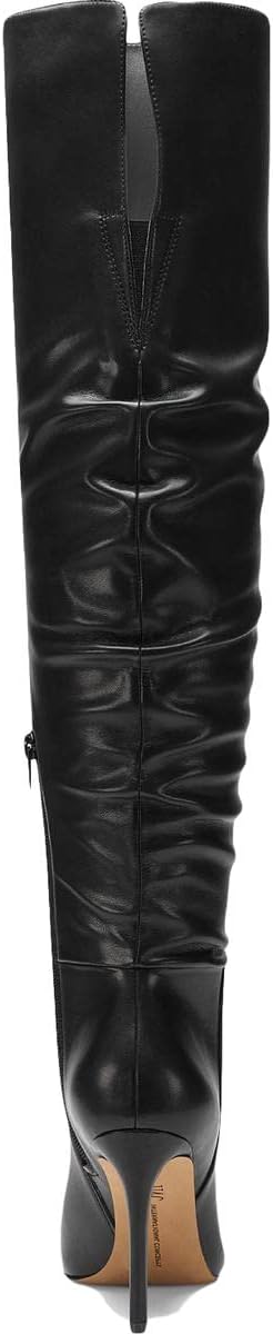 INC Womens Iyonna Zipper Faux Leather Over-The-Knee Boots Black 6.5 Medium (B,M)