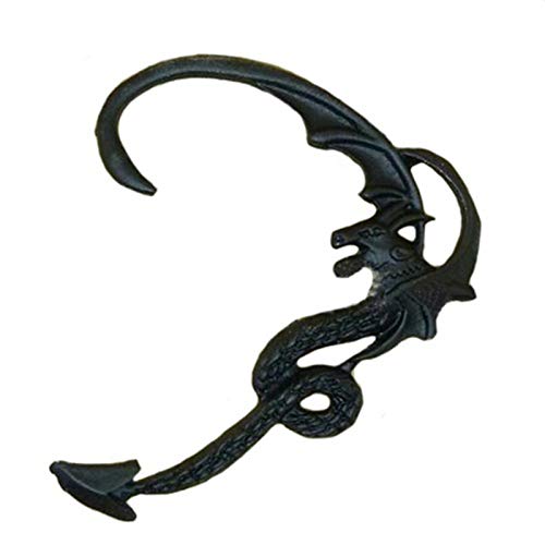 4-6 Pieces Vintage Snake Ear Cuff Earring Set Punk No Piercing Dragon Bat Crow Ear Climber Retro Stud Wrap On Ear Cartilage Clip Earring Jewelry For Women Men -4 Pcs Black #TOP3