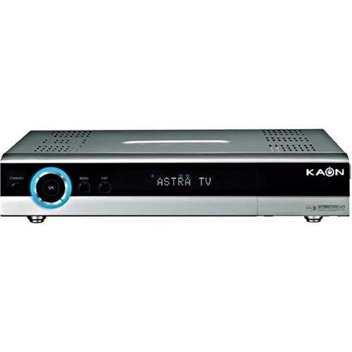 kaón KSC de 660 Receptor de TV Digital por satélite (2 x Ci de bahías, 2 Puertos SCART, DiSEqC 1.0/1.2/USALS, RS232 de Interfaz) Plata/Negro