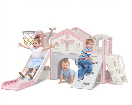Babytronic 10-in-1 Toddler Slide for Kids 1-3 Outdoor Indoor Baby Playgrond by Babytronic - Used condition - US$164.34