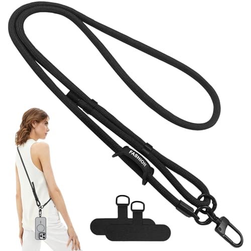 Cuerda para Móvil Universal, Colgante para Movil Extraíble, Colgante para Teléfono Ajustable, Compatible con Todos los Smartphones y Fundas de Teléfono