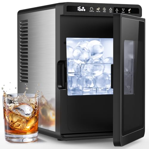 Image of Electactic 2.2 inch Ice Ball Maker Countertop, Sphere Ice Machine, 72 Pcs /Day