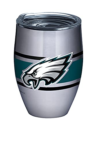 Tervis Triple Walled NFL Philadelphia Eagles Insulated Tumbler Cup Keeps Drinks Cold & Hot, 12oz - Stainless Steel, Stripes