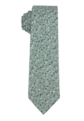 Image of Kebocis Mens Skinny Cotton Floral Tie for Men