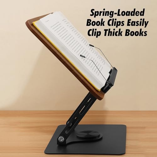 Soporte ajustable para libros para leer cómodamente en el hogar y la oficina 7