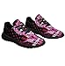 Breast Cancer Awareness in October We Wear Pink Shoes Women Fashion Lightweight Breathable Running Gym Walking Shoes Black Size 5