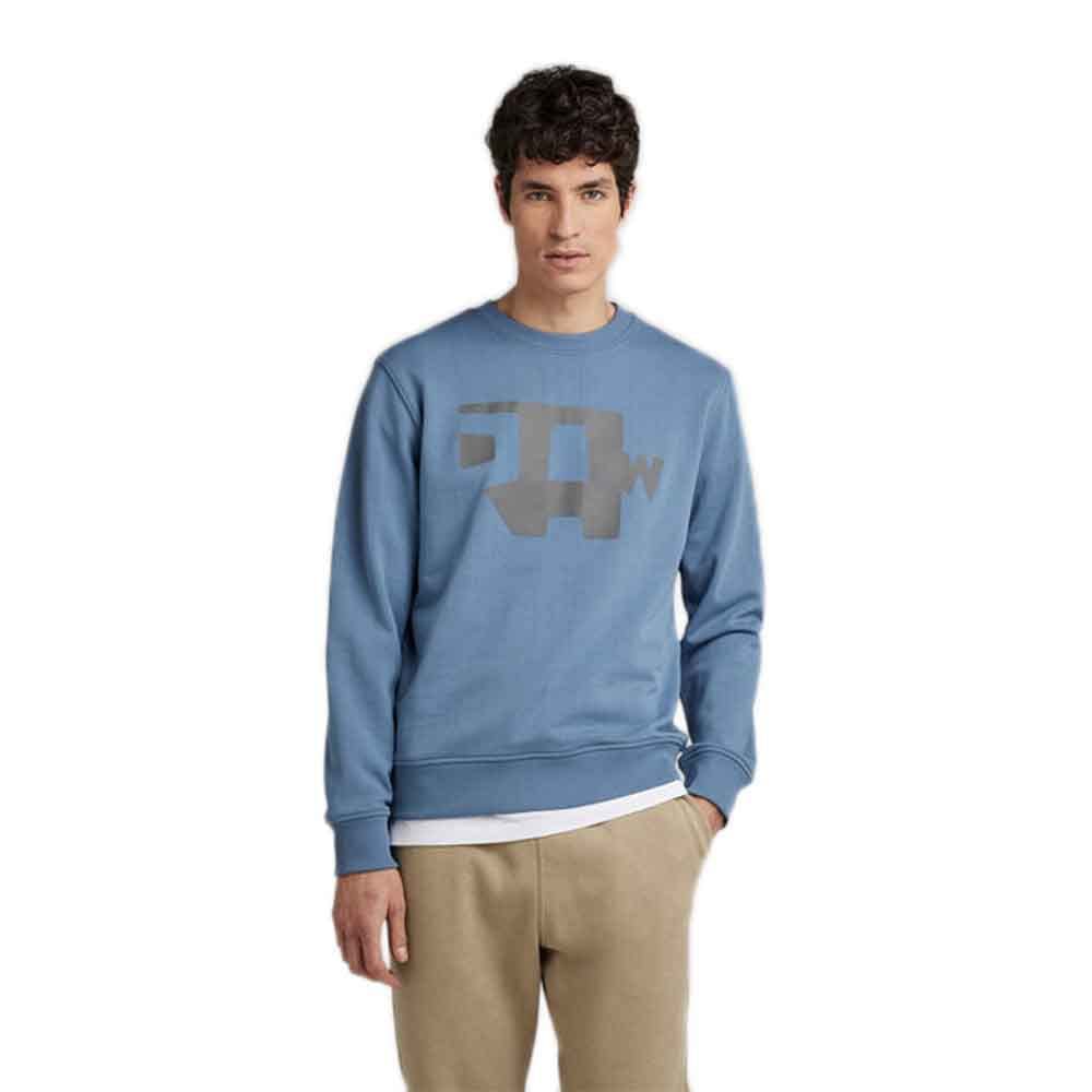 G-STAR mens Premium Graphic Crew Neck Sweatshirt