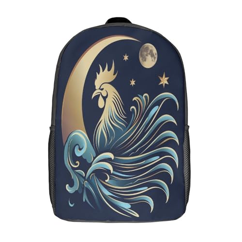 Sac à dos poulet 17 pouces pour école primaire et loisirs