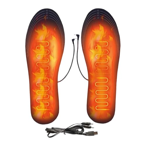 Suelas para zapatos calefactadas - Eléctricas Ligeras Alimentadas por USB - Plantillas Térmicas Protectores de Pies Calor - Para Clima Frío Para Hombres y Mujeres Para Aventura Informal Deportes de