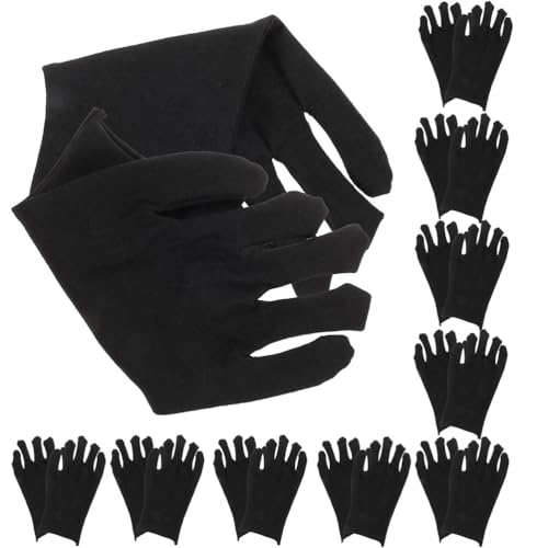 Guantes de trabajo negros industriales transpirables PLAFOPE para almacenes