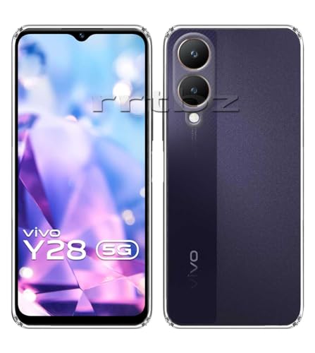Image of Soft Silicone TPU Back Cover Compatible with Vivo Y28 5G / Y17s