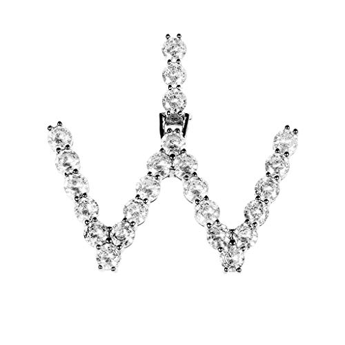 A-Z Gold Plated/Silver Cubic Zirconia Initial Necklace Large CZ Alphabet Pendant 26 Letters Necklaces Jewelry Gifts For Teen Girls