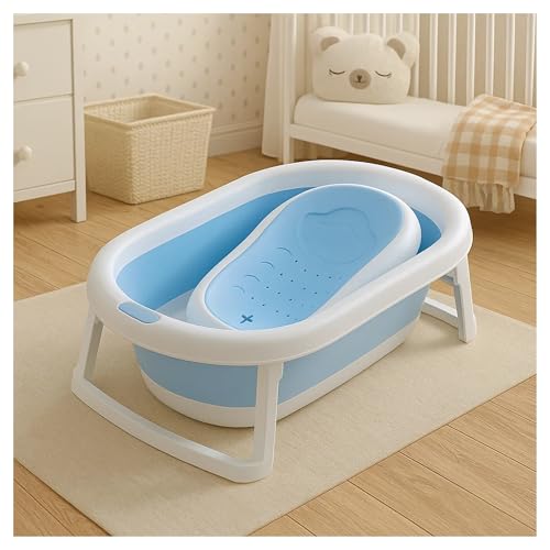 PIPDIP Kit Banheira Portátil Dobrável para bebê, Modelo 2 em 1, C...