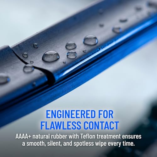 Premium All-Season Windshield Wiper Blades – Streak-Free, Quiet Performance | Durable Rubber, Easy Installation, Fits Most Cars (22''+22'') — view 5