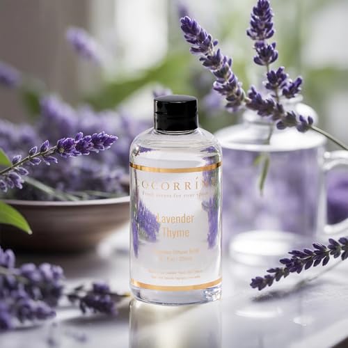 Image of COCORRINA Refill- Lavender Thyme 6.7 Fl.oz Reed Diffuser Refill with 8 Sticks
