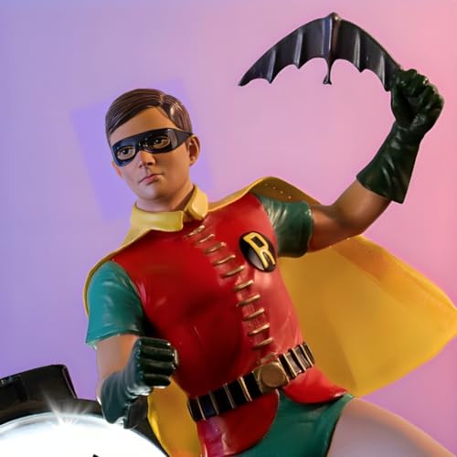 Escultura Batman y Robin Serie TV Clásica con BAT-Signal miniatura 5