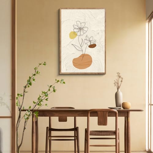 阪画屋 アートパネル アートボード ポスター 玄関 壁画 壁掛け 壁飾り 部屋飾り 飾り絵 絵 絵画 油絵 ソファの背景画 インテリア 現代 モダン フレーム 額付き 木枠付きの完成品 木目調 キャンバス アンティーク プレゼント ギフト 30×40 [2]