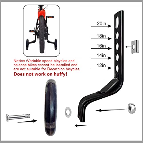 YTKD Rodas de treinamento para bicicleta, roda silenciosa compatível com bicicletas de 12 a 20 poleg
