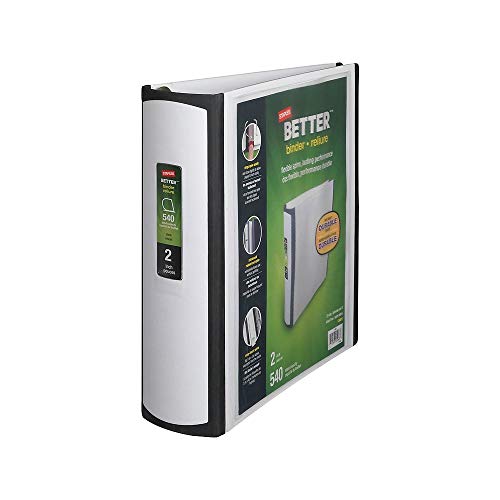 STAPLES Better Binder, 2-Inch, White