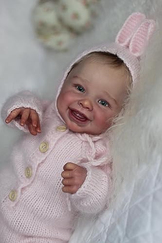 iCradle 20 Inches 50cm Realistic Reborn Dolls Soft Silicone Real Life Reborn Toddler Doll Girl Handmade Lifelike Baby Doll Newborn Xmas Birthday Gift Toy Set for Kids Age 3+