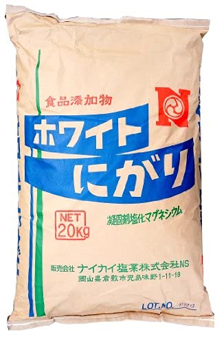 ナイカイ塩業株式会社 ホワイトにがり 20ｋｇ フレークタイプ 食品添加物 塩化…