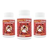 SPORTLEGS Fast Fitness Boost Pre-Workout Lactic Acid Supplement, 120-Capsule Bottle, Pack of 3