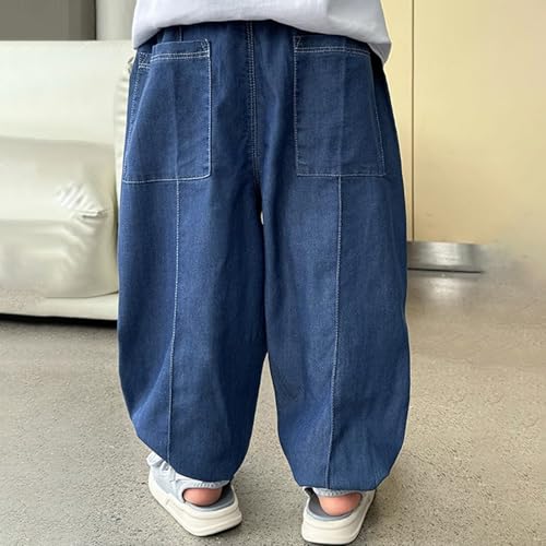 Boys Pants Comfortable Stretch Denim Trousers Versatile Casual Wear for Active Kids Relaxed Fit Versatile4