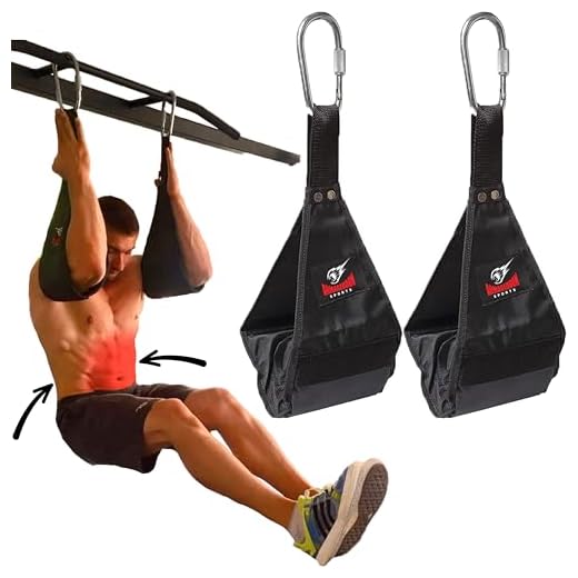 Premium Ab Slings Straps - Rip-Resistant Heavy Duty Pair for Pull Up Bar Hanging Leg Raiser Fitness with Big D-Ring Steel Quick Connectors, Superb Arm Padding for Abdominal Training Workout Equipment