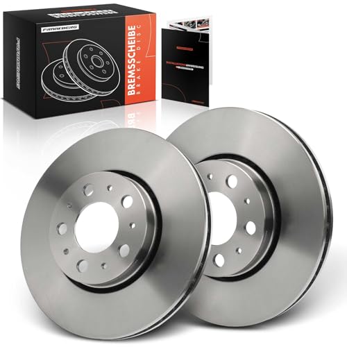 Frankberg Bremsscheibensatz inkl. 2x Bremsscheiben Vorne Belüftet Ø286mm Kompatibel mit V70 II 285 S60 I 384 V70 I 875 876 XC70 Cross Country 295 Replace# 31400739