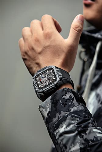 Boîtier iWatch carbone pour protéger et transformer votre montre série 7 8 6 5 SE 44 45mm
