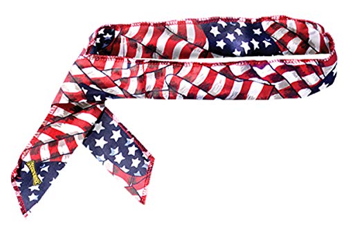 OccuNomix 940-WAV MiraCool Cooling Neck Bandana, Wavy Flag, assorted colors, Large