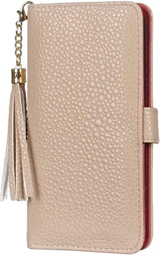 Étui en cuir véritable pour iPhone 13 Pro : la protection chic en beige