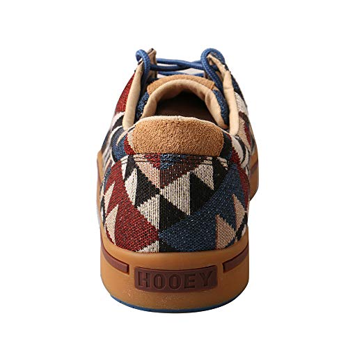 Twisted X Men's Hooey Loper - Slip-On Or Lace-Up Moisture-Wicking Loper Shoes For Men - Designed With Blended Rice Husk And Durable Ecotwx Material, Graphic Pattern Canvas, 13 M #TOP1