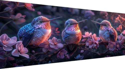 Broderie Diamant Débutant Oiseau 50x100 | Kit Complet Peinture Diamant 5D