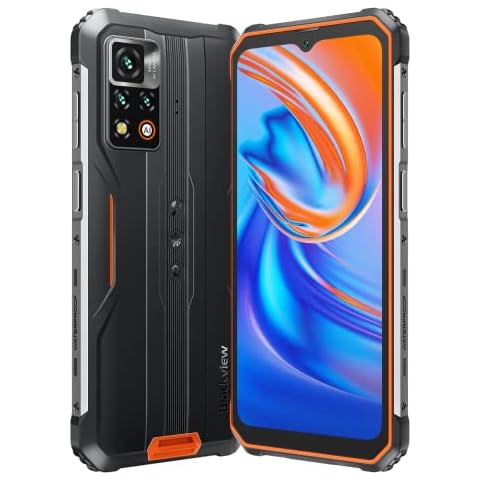 Blackview BV9200 Smartphone Resistente, 6.6'' 120Hz 2.4K Display, 50MP Cámara, 8GB+256GB, 3 Ranura Para Tarjetas, LED notificación, IP68 Android 12 Impermeable Móvil, GPS NFC Carga Inalámbrica Cover