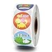 PMSMT 500 Piezas de Pegatinas de recompensa en español, Rollo de Pegatinas de Animales Lindos para niños, Pegatinas de motivación Redondas de 1 Pulgada para niños de alabanza Escolar