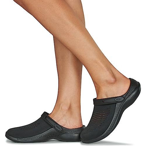 Sandália crocs lite ride 360 clog black/black - 42
