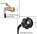 New Updated Propane Refill Adapter Hose 36’’ Propane Extension Hose with ON-Off Control Valve for 1 LB Propane Gas Tank 350PSI High Pressure Camping Grill (QCC Type1 Inlet)
