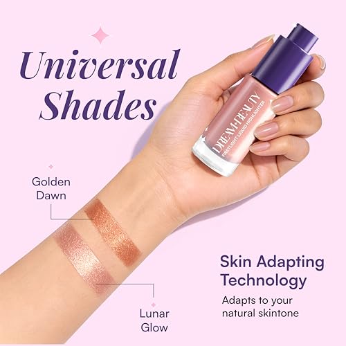 Image of Dream Beauty First Light Liquid Highlighter - LUNARGLOW | Radiant Glow with Dewy, Lightweight Finish | Easy Blend | Long-Stay Illuminator | No Glitter, Just Glow | 10ml